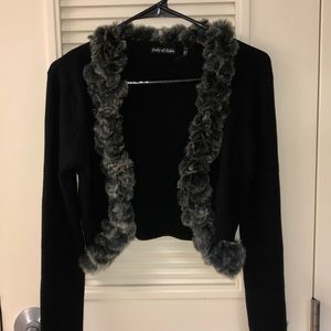 Gaby & Eden Fur Lined Cardigan